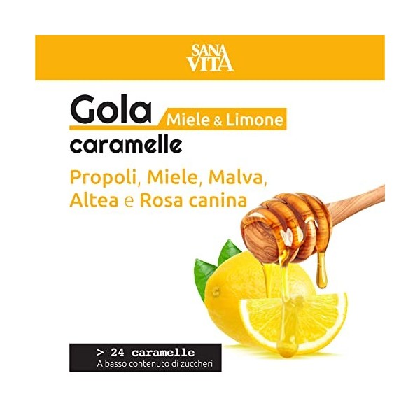 Sanavita Gola citron Miel Caramelle - 200 ml