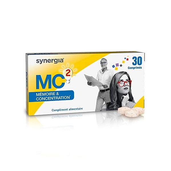 Synergia MC2 30 Comprimés | Aide la Mémoire et Favorise la Concentration | Fabriqué en France