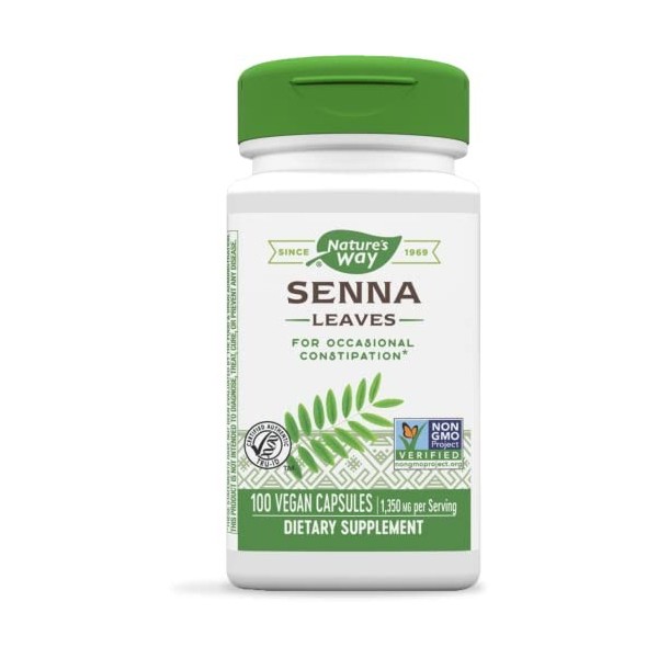 Natures Way Senna Leaves 1x100 Cap 