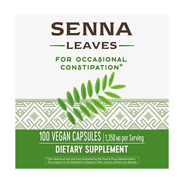 Natures Way Senna Leaves 1x100 Cap 