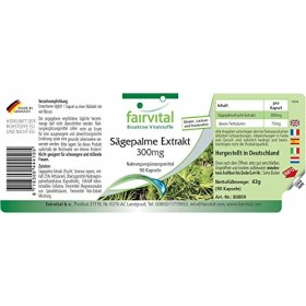 Fairvital | Extrait de palmier nain 300mg - contient du bêta-sitostérol 90 gélules
