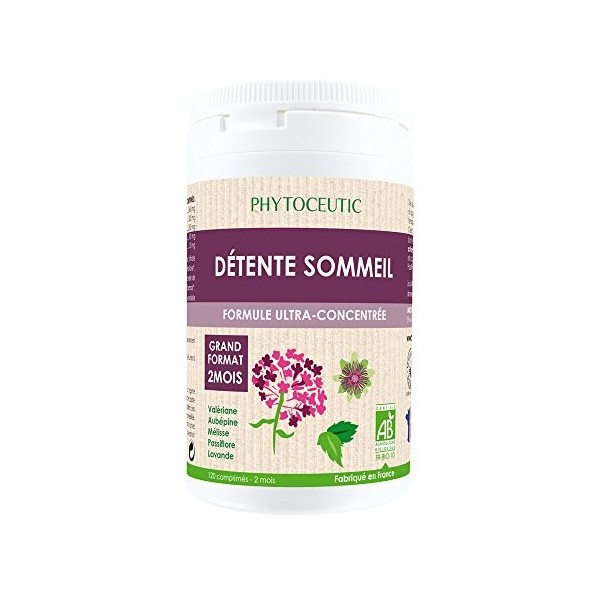 Laboratoires Phytoceutic Détente Sommeil 120 Comprimés - Bio - 97 g