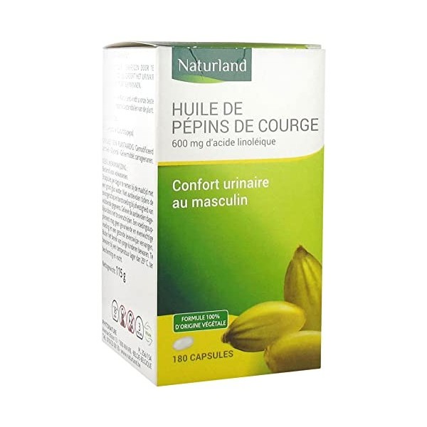 Naturland Huile de Pépins de Courge 180 Capsules