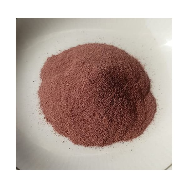 Jaspe rouge naturel - Poudre fine concassée - 150 carats / 30 g - Parfaite pour la peinture, les incrustations, lart minéral