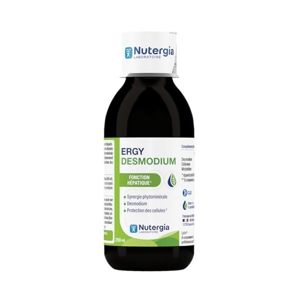 Nutergia – Fonction Hépatique – Favoriser le fonctionnement hépatique – Complément alimentaire – 250ml – Fabrication Français