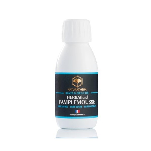 Naturathéra HERBAFLUID PAMPLEMOUSSE EPP - Extrait de Pépins de Pamplemousse - Complément Alimentaire Immunité - 125 ml - Fa