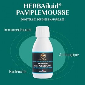 Naturathéra HERBAFLUID PAMPLEMOUSSE EPP - Extrait de Pépins de Pamplemousse - Complément Alimentaire Immunité - 125 ml - Fa