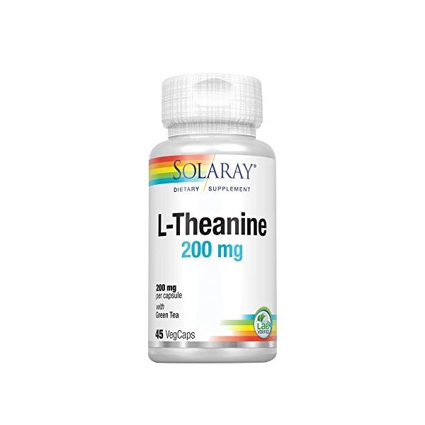 Solaray 200 mg L-Theanine Capsule - Pack of 30