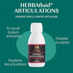 Naturathéra HERBAFLUID ARTICULATIONS - Complément Alimentaire contre les Rhumatismes, Arthrose & Arthrite - 125 ml - Fabriqué