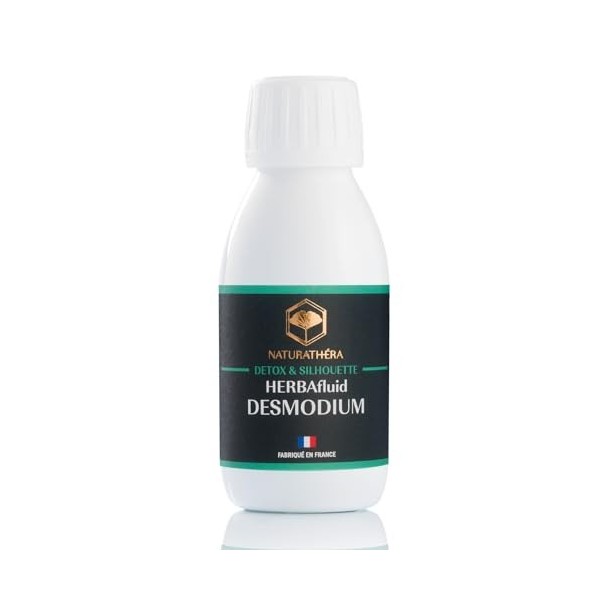 Naturathéra HERBAFLUID DESMODIUM - Complément Alimentaire Naturel Détox Protection Foie, à base de plantes - 125 ml - Fabriqu