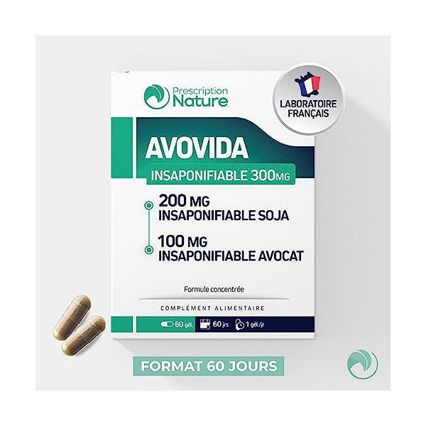 Prescription Nature - AVOVIDA - Complément Alimentaire à Base de Plantes - Graines de Soja et Extraits d’Avocat - Fabrication