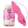 Weider Pack Beauty 80 Gummies + Masque Yeux. Goût Framboise. Formule Anti-âge. Peau, Ongles, Cheveux. Avec Collagène, Acide H