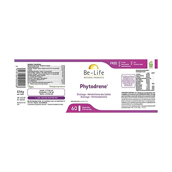 Be-Life - Phytodrene - 60 Gels