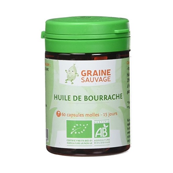 Huile de Bourrache bio - 60 capsules - Une peau protégée et hydratée