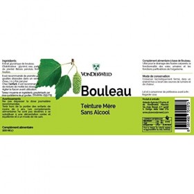 Vonderweid - Bouleau Teinture Mère Sans alcool | Extrait Glycérique| Bouleau Gouttes | Extraction à Ultrasons | Complément Al