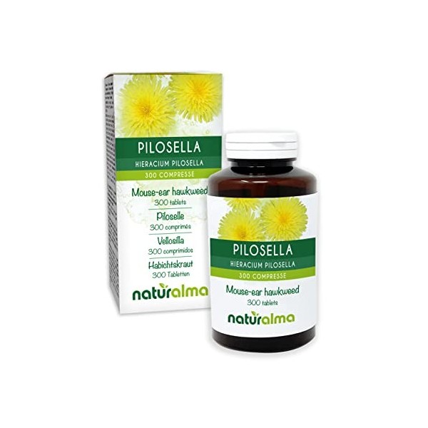 Piloselle Hieracium pilosella herbe Naturalma | 150 g | 300 comprimés de 500 mg | Complément alimentaire | Naturel et Végét