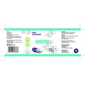 Inositol 120 vegan gélules 500mg Supplément pour linsomnie, les troubles de lhumeur, Détoxifie le foie, Favorise un équilib