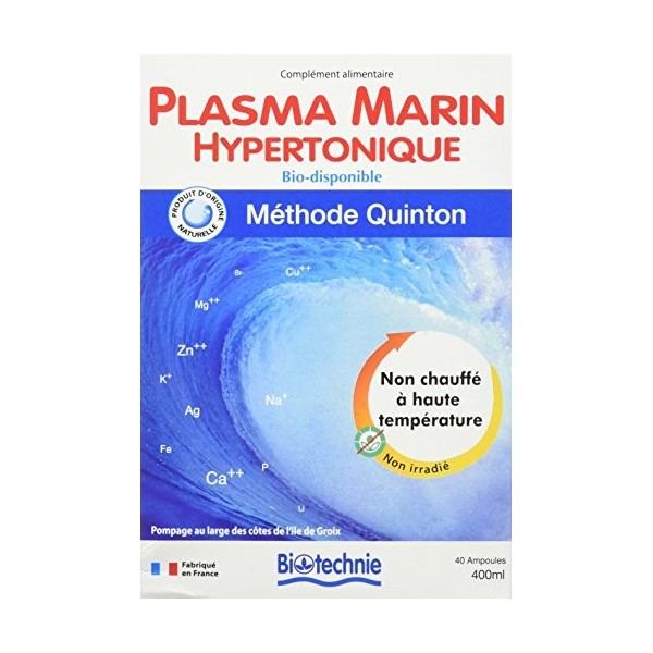 Biotechnie Plasma Marin Hypertonique 40 Ampoules