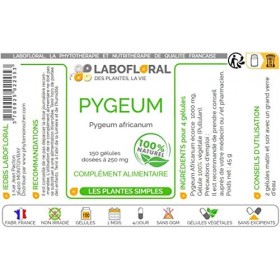 Pygeum Africanum Labofloral 150 gélules dosées à 250 mg - Complément alimentaire - Prostate - Fabriqué en france