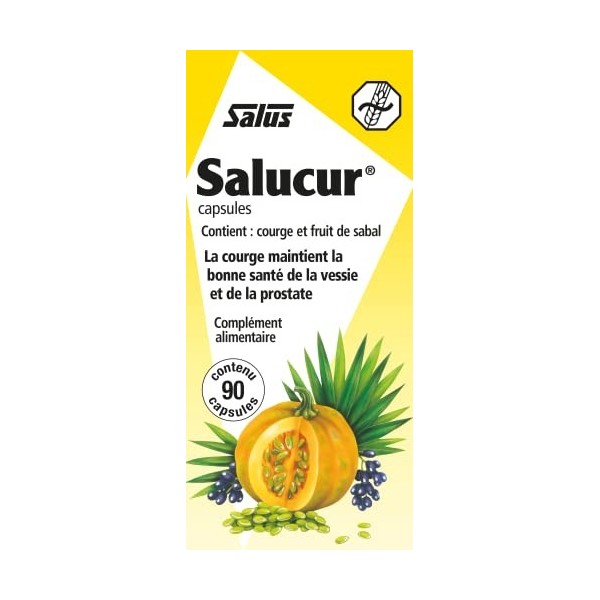 Salus Salucur® - Santé Urinaire - Graines de Courge, Écorce de Cannelle, Extraits Naturels de Plantes - 90 comprimés