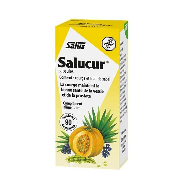 Salus Salucur® - Santé Urinaire - Graines de Courge, Écorce de Cannelle, Extraits Naturels de Plantes - 90 comprimés