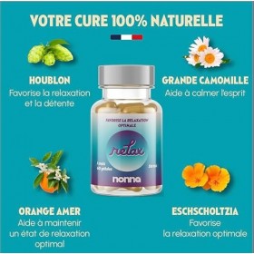 NONNA LAB - Relax - Favorise La Relaxation Optimale - Compléments Alimentaires - Détente & Positive Mood - Vegan & 100% Natur