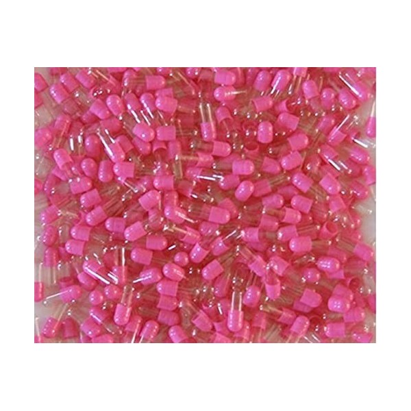 DR T&T 200 capsules de gélatine Rose transparent Taille 5