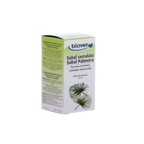 Biover - Extrait liquide sabal - 50 ml flacon - Confort urinaire masculin