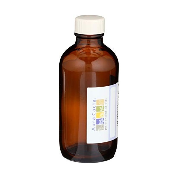 Aura Cacia Bottle Glass Amber With Writable Label 4 Oz