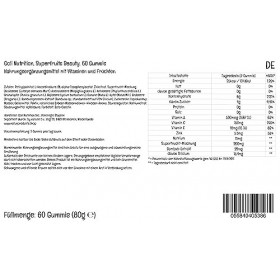 Goli Nutrition, Super Fruits Gommes, avec Vitamines et Mélange de Fruits, 60 Gommes végétaliennes, Sans Gélatine, Testé en La