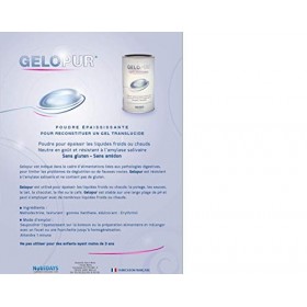 GELOPUR POUDRE EPAISSISSANTE sans gluten, sans amidon, résistant à lamylase salivaire