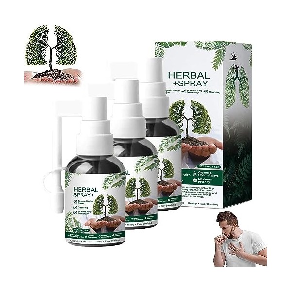 Herbal Lung Cleanse Mist - Powerful Lung Support,Lung Herbal Mist For Lung Discomfort,Herbal Lung Cleaning Drops,4 Weeks Powe