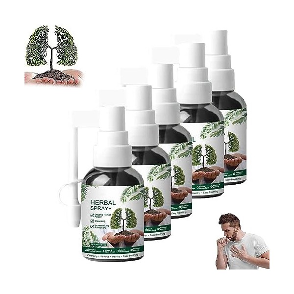 Herbal Lung Cleanse Mist - Powerful Lung Support,Lung Herbal Mist For Lung Discomfort,Herbal Lung Cleaning Drops,4 Weeks Powe