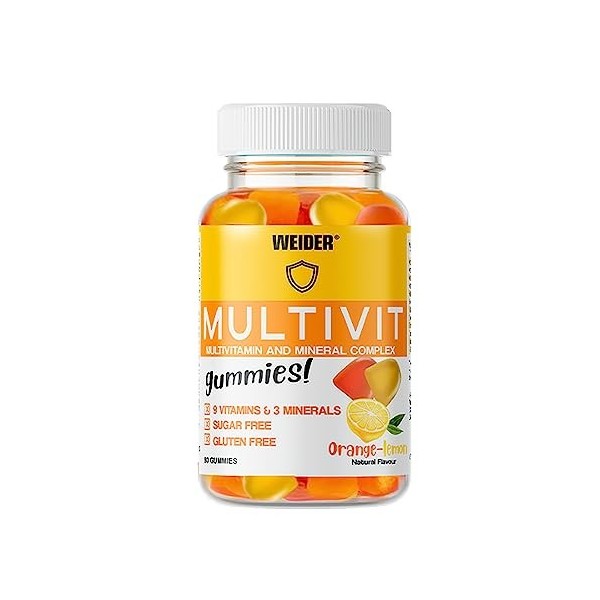 PACK 2 - Gelées Multivitamines, vitamines et minéraux sans gluten sans sucre - WEIDER