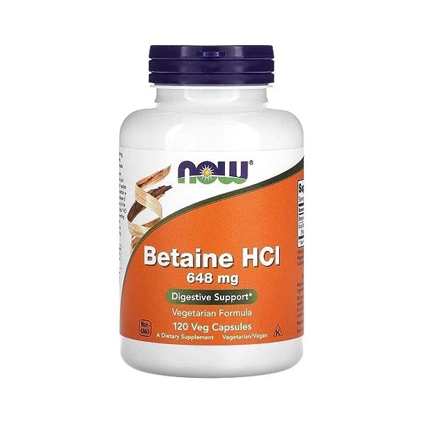 NOW Betaine HCL 648mg 120vcap