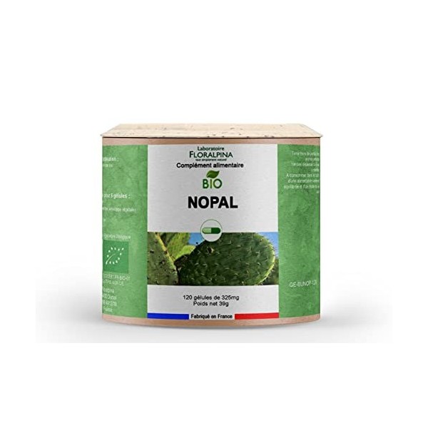 Laboratoire Floralpina - Nopal bio 120 gélules - pour le poids et leffet satiété