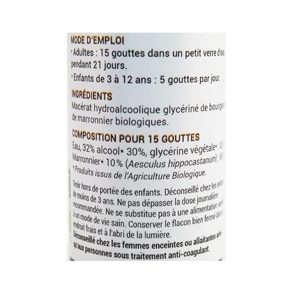 Oemine Macérât Glycériné Marronnier Bio 30ml