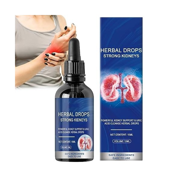 Herbal Kidney Care Drops, 15ML Oral Herbal Solution, Herbal Kidney Care Esssence, Powerful Kidney Support Herbal Drops, Joint