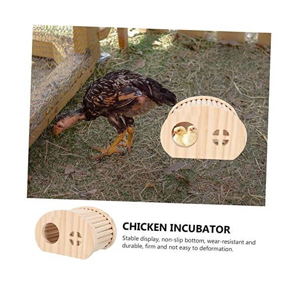 Yardwe Maison De Cachette De Poulet Rutine Jouets Pour Animaux En Bois Ensemble De Jeu DIntérieur Jouets En Bois Jouets De G