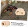 Yardwe Maison De Cachette De Poulet Rutine Jouets Pour Animaux En Bois Ensemble De Jeu DIntérieur Jouets En Bois Jouets De G