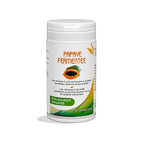 Papaye Fermentée Comprimés - Phytosud - Système Immunitaire et Stress Oxydatif - Complément Alimentaire Naturel et Vegan - 90