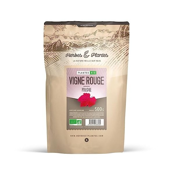 Vigne Rouge Biologique - 500gr de poudre