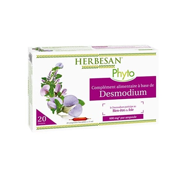 HERBESAN®- DESMODIUM - 20 ampoules de 15 ml