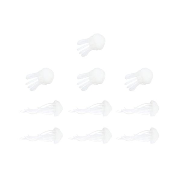 VILLCASE 30 Pcs Remplis De Colle Méduses Animaux Mini Peluches Miniatures Matériaux De Remplissage En Résine Cire De Cristal 