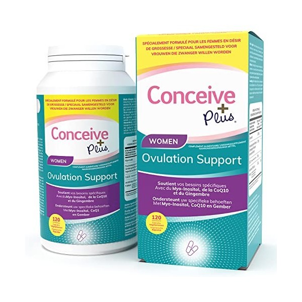 CONCEIVE PLUS Myo Inositol, D Chiro Inositol, CoQ10, Supplément de fertilité pour femmes à lacide folique - Équilibre hormon