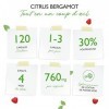 Citrus Bergamot - 120 gélules hautement dosées à 760 mg chacune - Premium : 30% polyphénols + pipérine - Croisement de citron