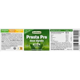Greenfood Prosta Pro, 400 mg, dose élevée, 120 gélules - aide à protéger les cellules contre le stress oxydatif. SANS additif