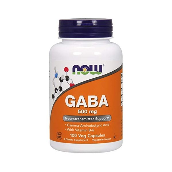 GABA 500mg | Récupération et soutien hormonal | Neurotransmetteur | Détente | Convient aux végétariens et végétaliens 100 gé