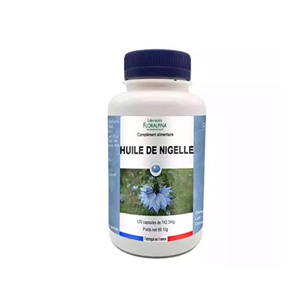 Floralpina - Huile de Nigelle 120 capsules - complément alimentaire pour le système immunitaire