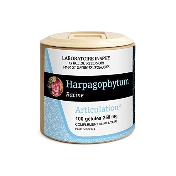 Laboratoire INSPHY - Complément Alimentaire Harpagophytum – Confort articulaire et mobilité
